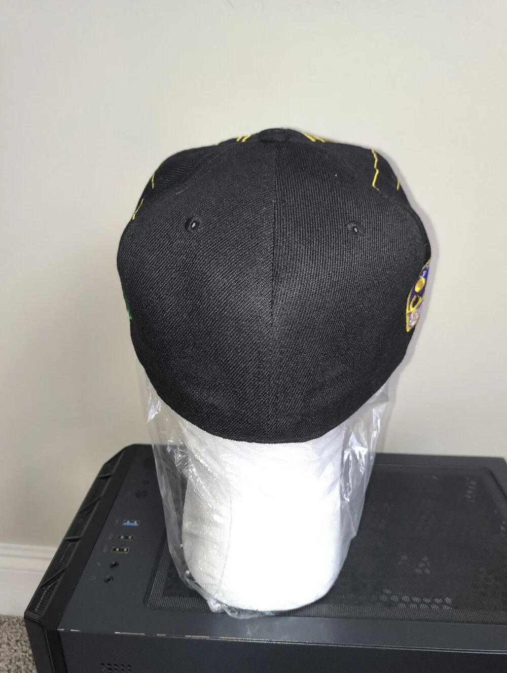 New Orleans Black Pelicans Fitted Hat Size 7 1/4